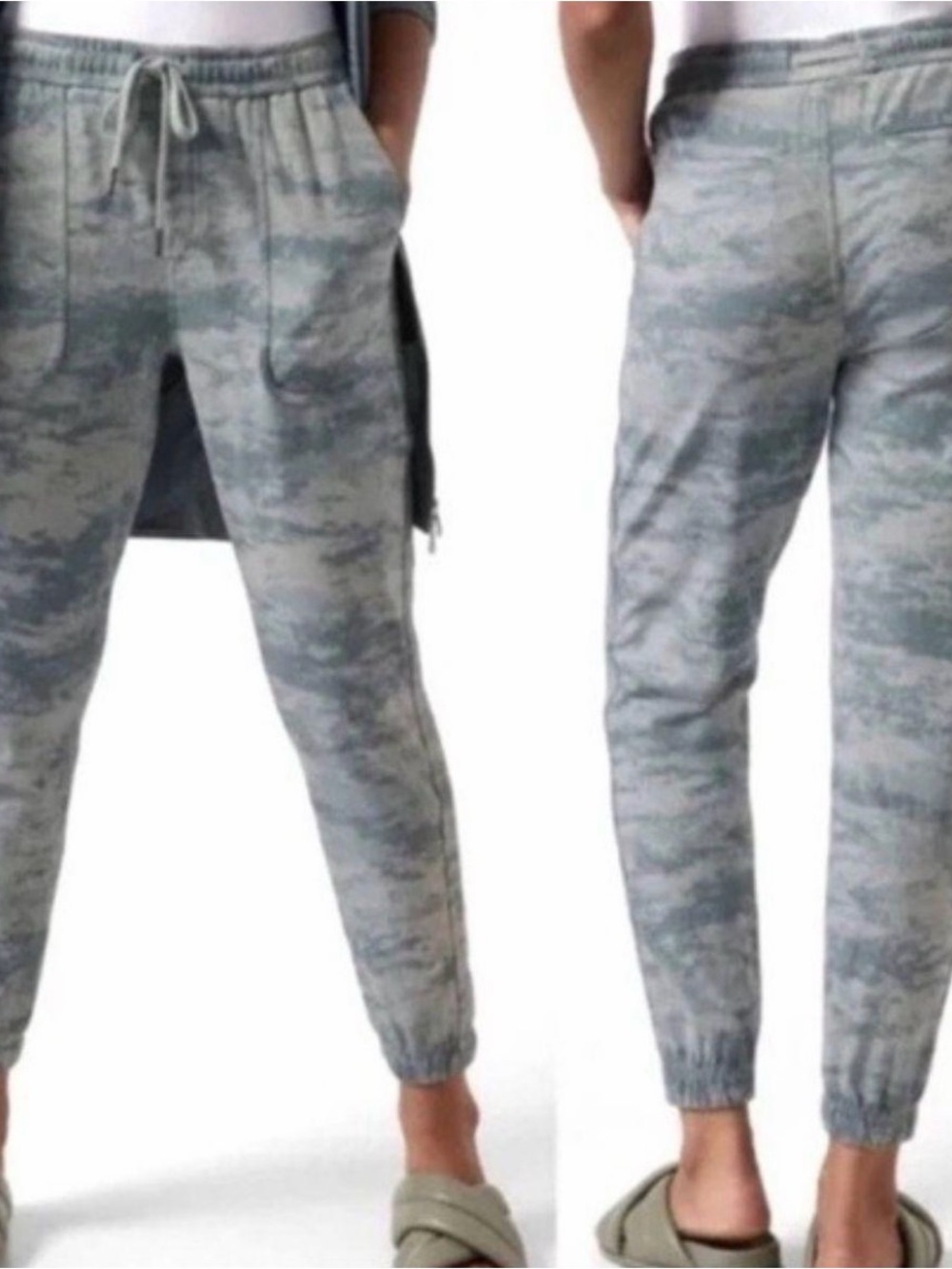 Athleta grey/blue Tie-Dye Jogger Pants - Casual Drawstring pants